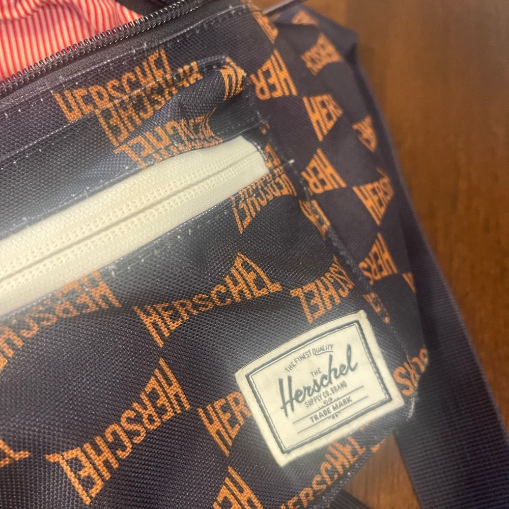 Herschel Supply Company Black and Orange Logo Belt Bag - Picture 4 of 4